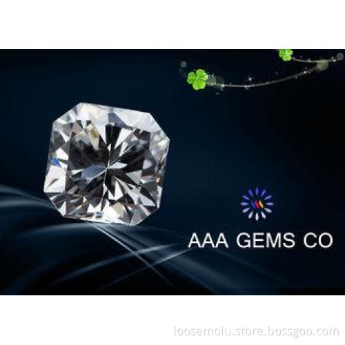 VVS1 Fancy Loose Moissanite Diamond 8 mm With BV Certificat